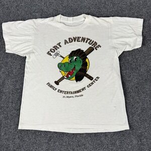 vintage Alligator Fort Adventure Family Entertainment Center t-shirt small 1980s